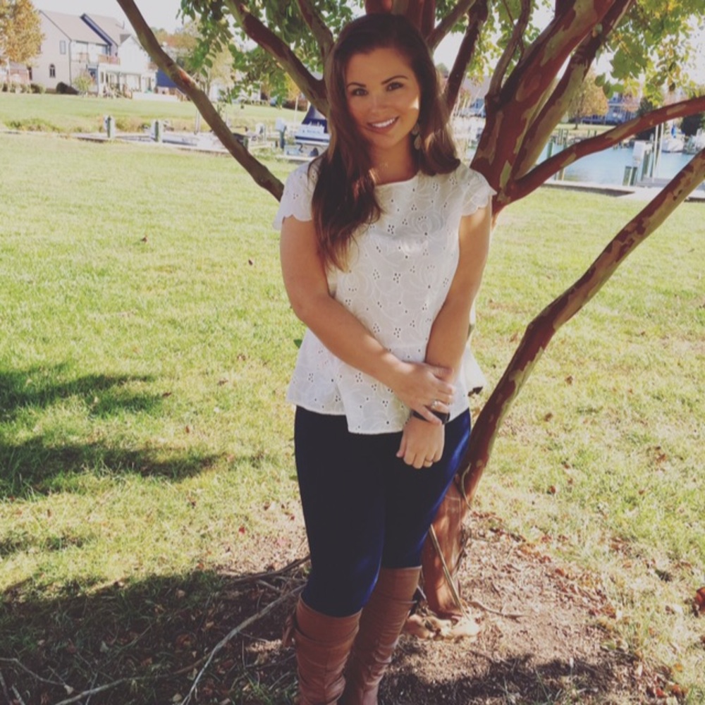 Scalloped Peplum Top